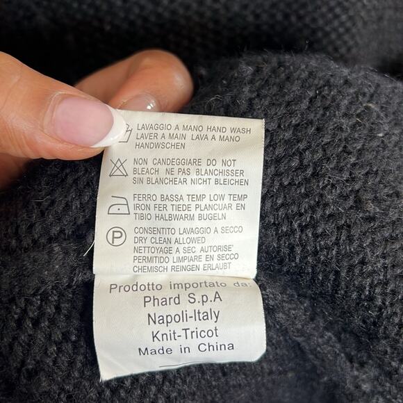 Phard Vintage Unique Boho Elbow Cut Knit Cardigan size Medium - Picture 8 of 8